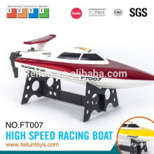 2.4G 4CH 35CM battery operate high speed ft007 mini brushless rc boat for sale with CE/FCC/ASTM certificate